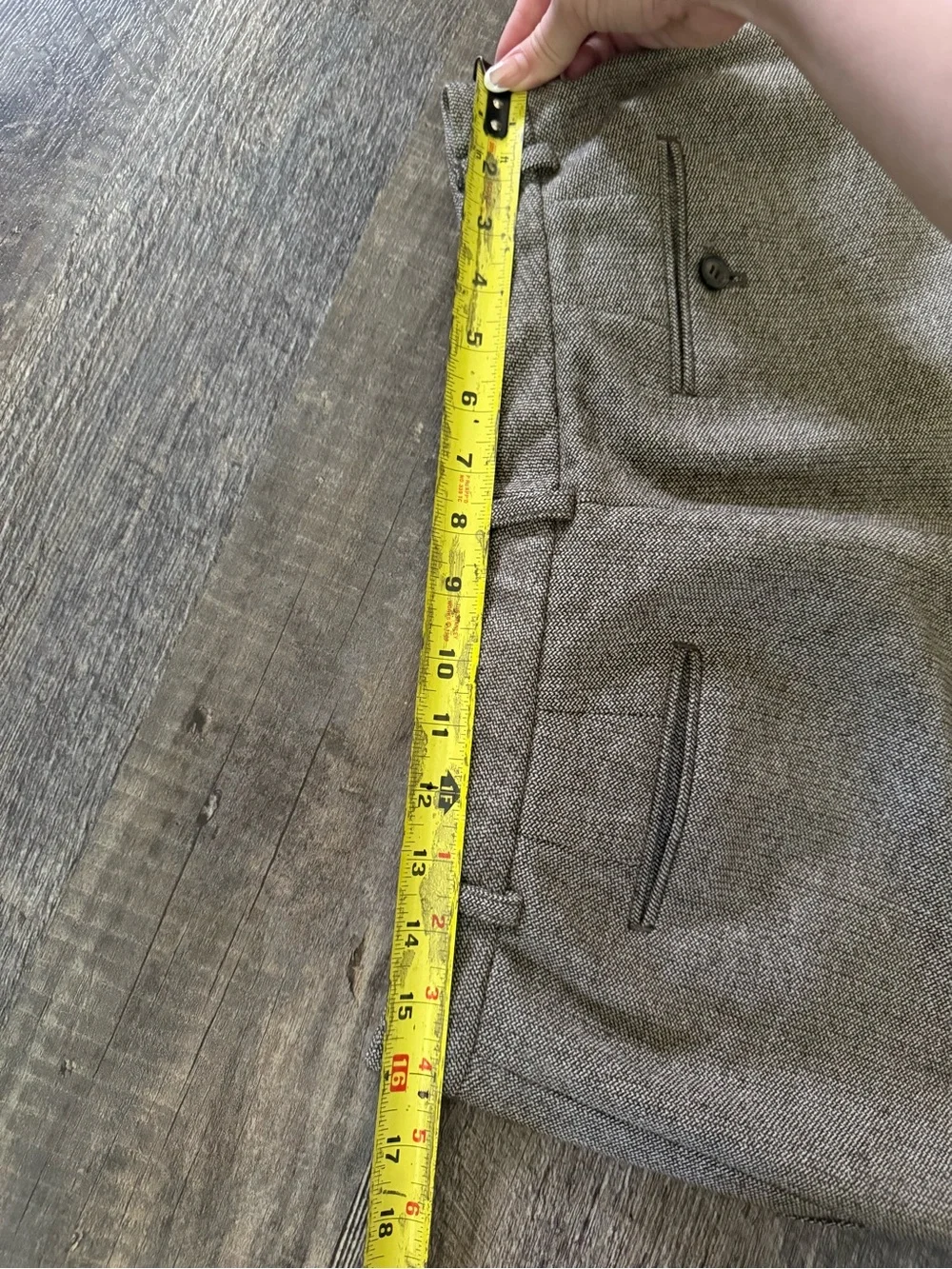 Vintage J.Crew Brown Tweed-Look Textured Dress Pants